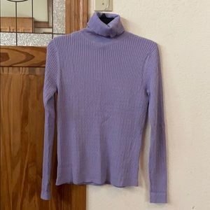 Charter Club Purple Turtleneck Sweater